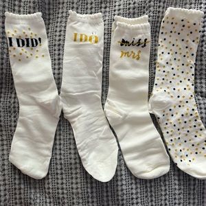 Kate Spade 3pack Bridal Gift Set Bride Socks